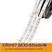 Produktbild Marswalled LED-Streifen Licht CRI RA 80+/90+/95+/97+ SMD5630 16.4Ft(5M) 300 LEDs Tageslichtweiß 5600K 60 LEDs/M DC12V 10 mm Weiß PCB Flexibles Band Streifen, Tageslichtweiß 5600 K., CRI (RA 97+)