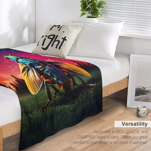 Manta de franela para sofá de insectos ligera de 150 x 200 cm 7