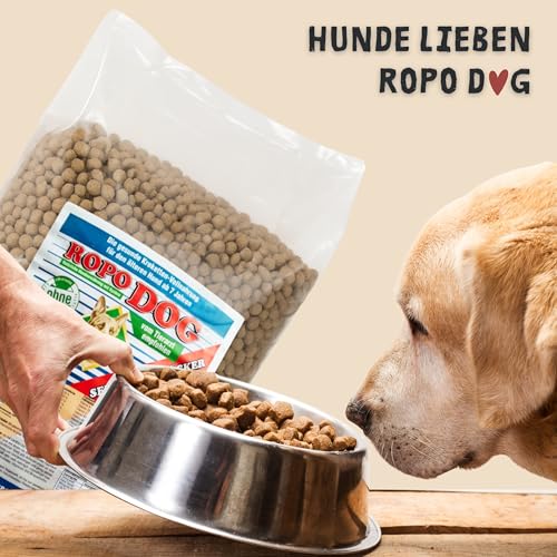 Ropo Dog Hunde Trockenfutter 15 kg – für ältere Hunde ab 7 Jahren, Senioren-Kräcker Vollnahrung mit Lecithin, leicht verdaulich, ohne künstliche Zusätze, Premium-Qualität für alle Rassen