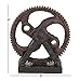 Deco 79 Polystone Gear Decorative Sculpture Home Decor Statue, Accent Figurine 8