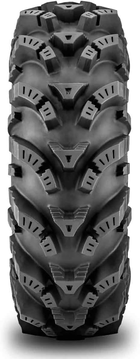 SuperATV Intimidator UTV/ATV Mud Tire for RZR, X3, General, Maverick, Ranger, Rock & All Terrain UTV Mud Tire | 34x10.5-15 | 2" Tread Depth | 6 Ply Ratings