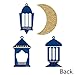 Big Dot of Happiness Ramadan - Lantern Decorations DIY Eid Mubarak Party Essentials - Set of 20