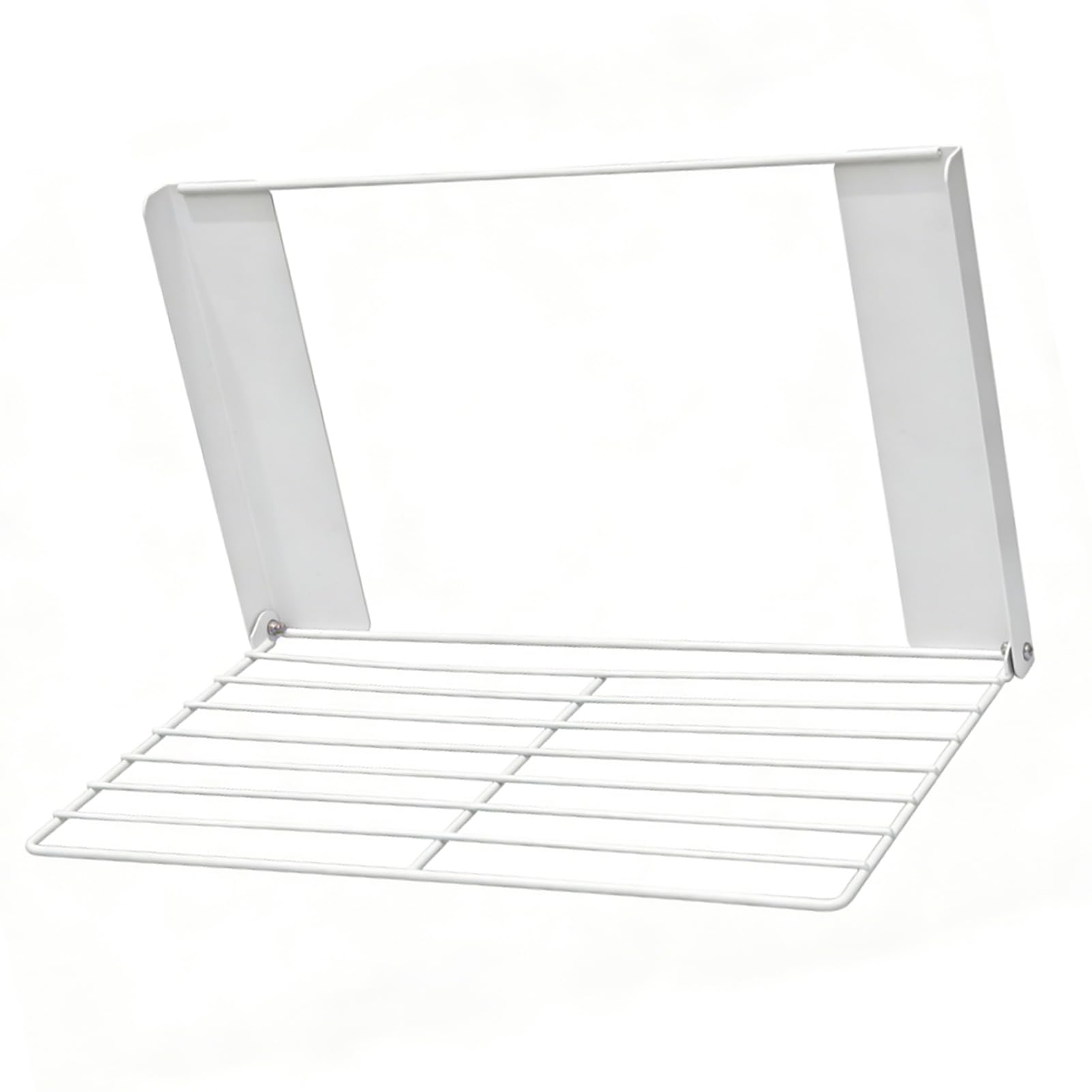 Magnetregal für Waschmaschine, Kohlenstoffstahl, Klappbarer (White)