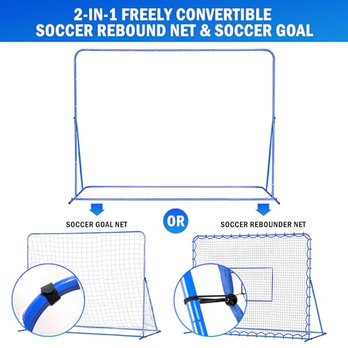 Image of Soccer Baseball Rebounder Net, Quick-Switch Angle Soccer Pitchback Volleyball Training for Control, Passing Practice, Easy Setup Soccer Goal Rebounder Gifts Aids & Equipment for Kids,Teens & Adults