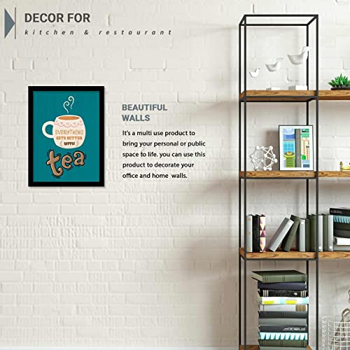 Image of kotart - Quotes Frames for Kitchen and Restaurant Wall Decoration - Frames for Kitchen Wall Decor - Wall Poster with Frame (13 inch x 17 inch, Multi) (Art 3, Big)