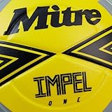 Mitre Adult Impel One 24 Football, Fluo Yellow/Black/Circular Grey, 5 - Image 4