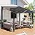 Shintenchi 10’x 10’ Gazebo for Porch,Hard Top Lean to Gazebo Pergola with UV Protection Roof,Large Wall-Mounted Heavy Duty Awnings for Patio, Decks, Backyard and More