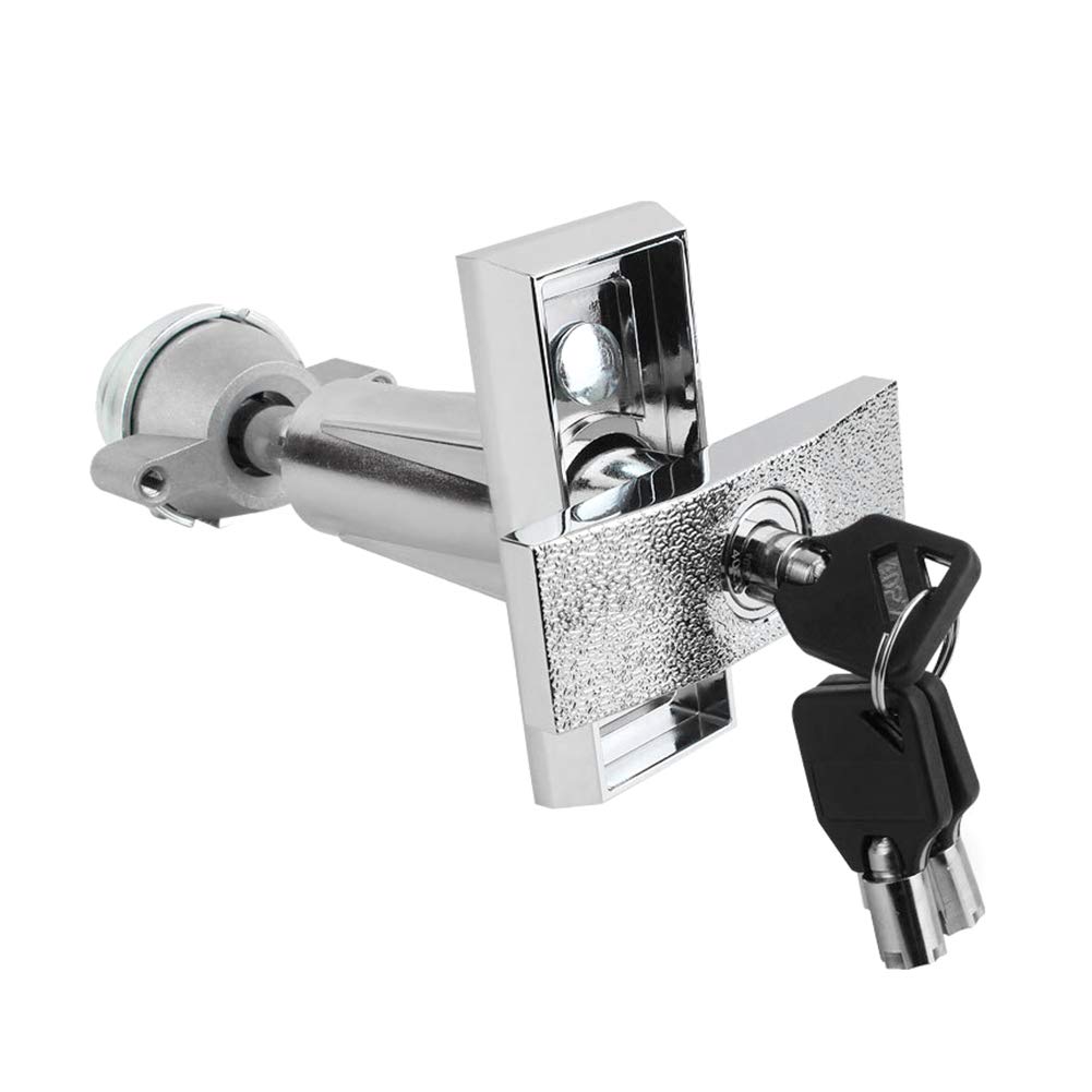 KKPLZZ Cerradura para Máquina Expendedora de Aleación de Zinc, Cerradura de Seguridad para Máquinas Expendedoras y Caja Fuerte, Cromada