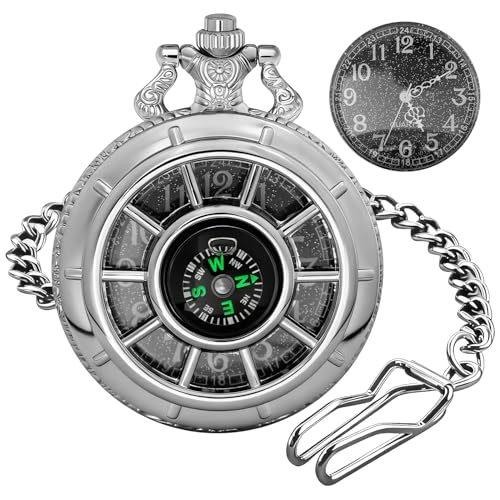 Reloj de bolsillo de cuarzo Tiong para lucir en bodas y eventos formales con trajes clásicos