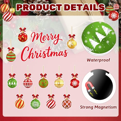 Imanes Navideños Decorativos 16 Pzs Bolas para Refrigerador miniatura 3