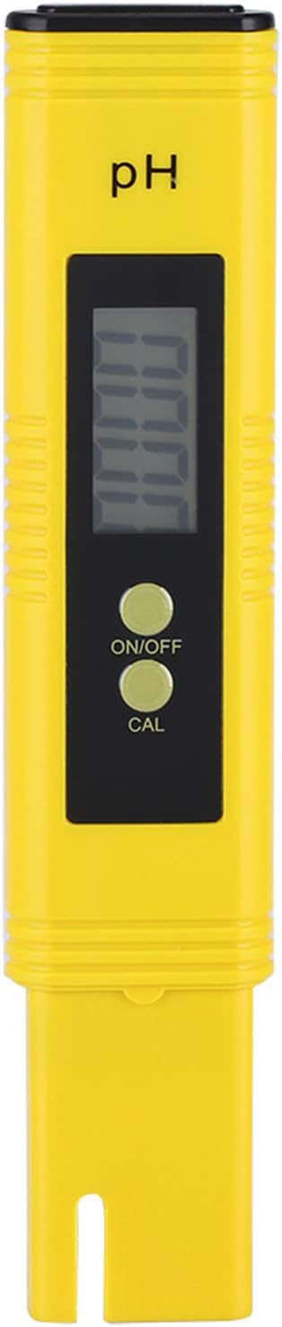 Saxvox LCD PH Tester PH Tester Automatic Temperature Calibration Protable 2 Points Automatic Calibration for Fishing Industry Swimming Pools School Laboratories