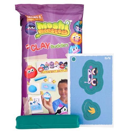 Moshi Monsters Clay Buddies Figure Foil Packs - Single Pack - 1 Pack - Random Figure Supplied