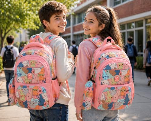Image of Chris & Kate Premium 32 L Multi-Print School Bag for Boys Girls and Kids Spacious Interiors Casual Backpack Perfect for School, College, Everyday Use Includes Free Stationery Pouch and Rain Dust Cover