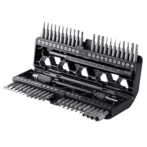 Juego de 46 destornilladores de precisión electrónicos con kit de herramientas de reparación magnética de 40 puntas para iPhone, MacBook, computadora, laptop, PC, tablet, PS4, Xbox, consola de juegos Cover