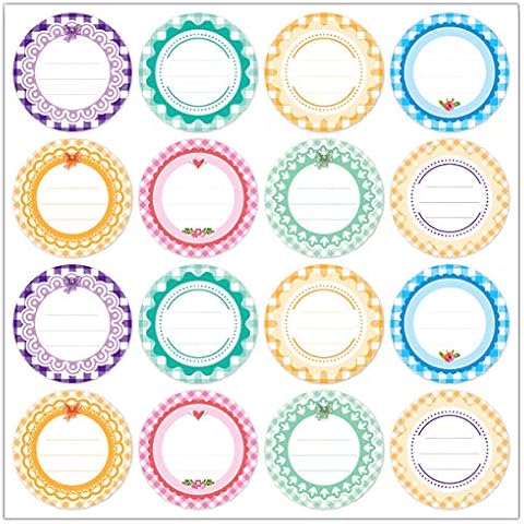 240 Pcs Canning Label Stickers, 2 Inch Round Removable Self -Adhesive Labels with Lines for Writing, for Jar Lids Food Storage Sealing Packaging Labels Canning Stickers Cover