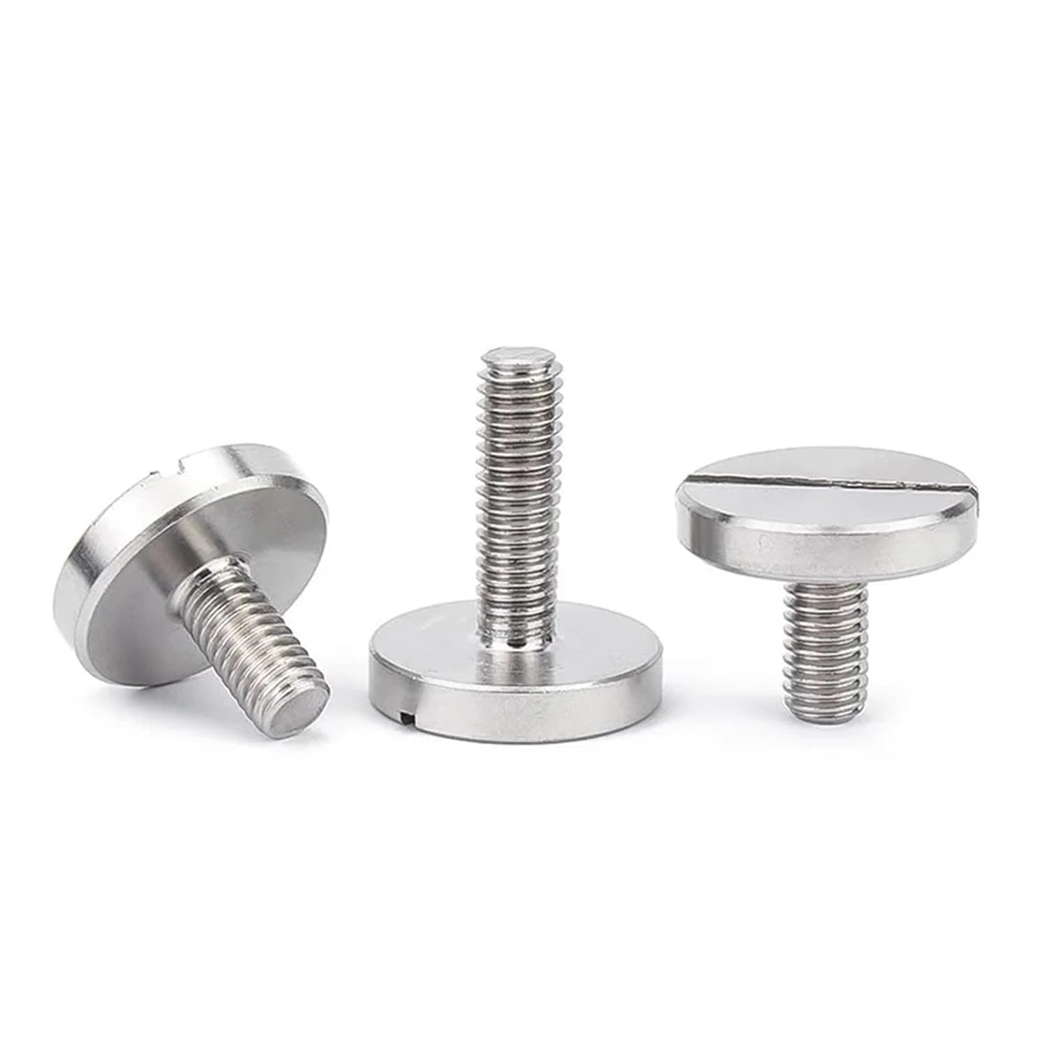 304 Stainless Steel M2 M2.5 M3 M4 M5 M6 M8 M10 Slotted Big Flat Head Screws Thread Grooving Bolts Slotted Flatter Cheese Head(M4x8mm 5pcs)