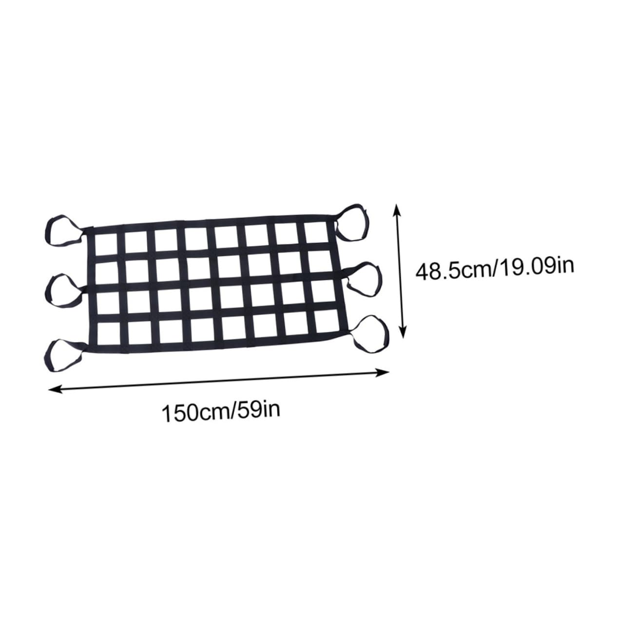 Zerodeko 2 Pièces Filet à Bagages Élastique pour Toit De Voiture Filet De Rangement Nylon Lot de De Voiture