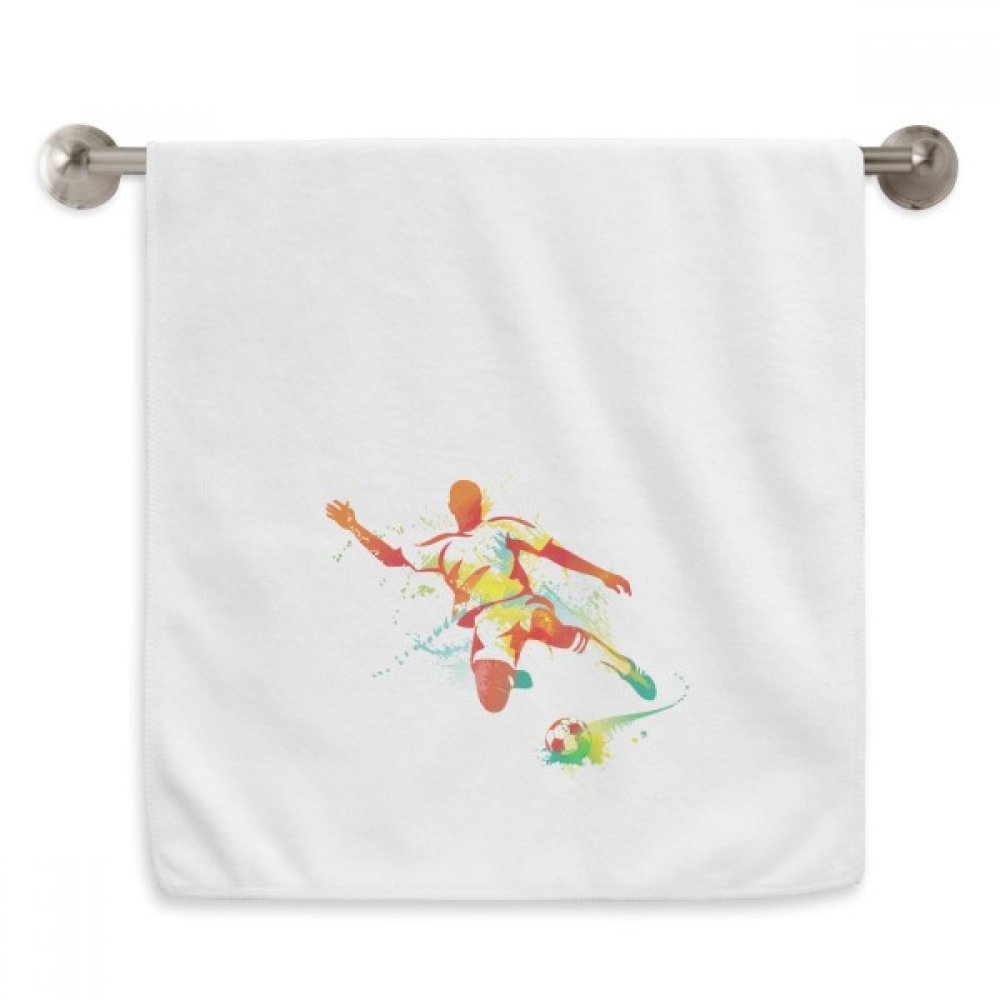Serviette de sport football pour s'essuyer le visage 13x29"