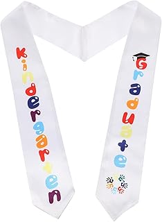Garneck Children's Printed Shawl Belt for Kids Word Graduation Stole Kindergarten Preschool Stole Kindergarten Graduation Preschool Graduation Sash Graduation Decor Satin Graduation Stole