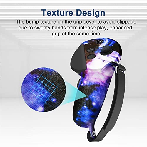 Controller Grips Cover Compatible With Oculus Meta Quest Pro Accessories, Silicone Anti-Slip Case Shell Protector For Quest Pro (Starry) #TOP4