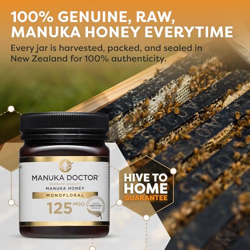 Manuka Doctor | Mgo 125+ Manuka Honey Monofloral | 250G | 100% Pure New Zealand Honey | Certified Raw | Non-Gmo | Independently Lab Tested | Hive To Home Traceable - 3