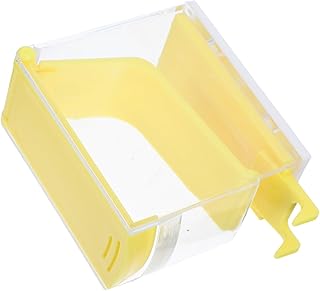 COLLBATH Organizador de Algodón con Diseño Presionable Caja Sellada para Almacenamiento Seguro Dispensador Transparente para Control de para Clínicas y Kits de Emergencia Color Amarillo
