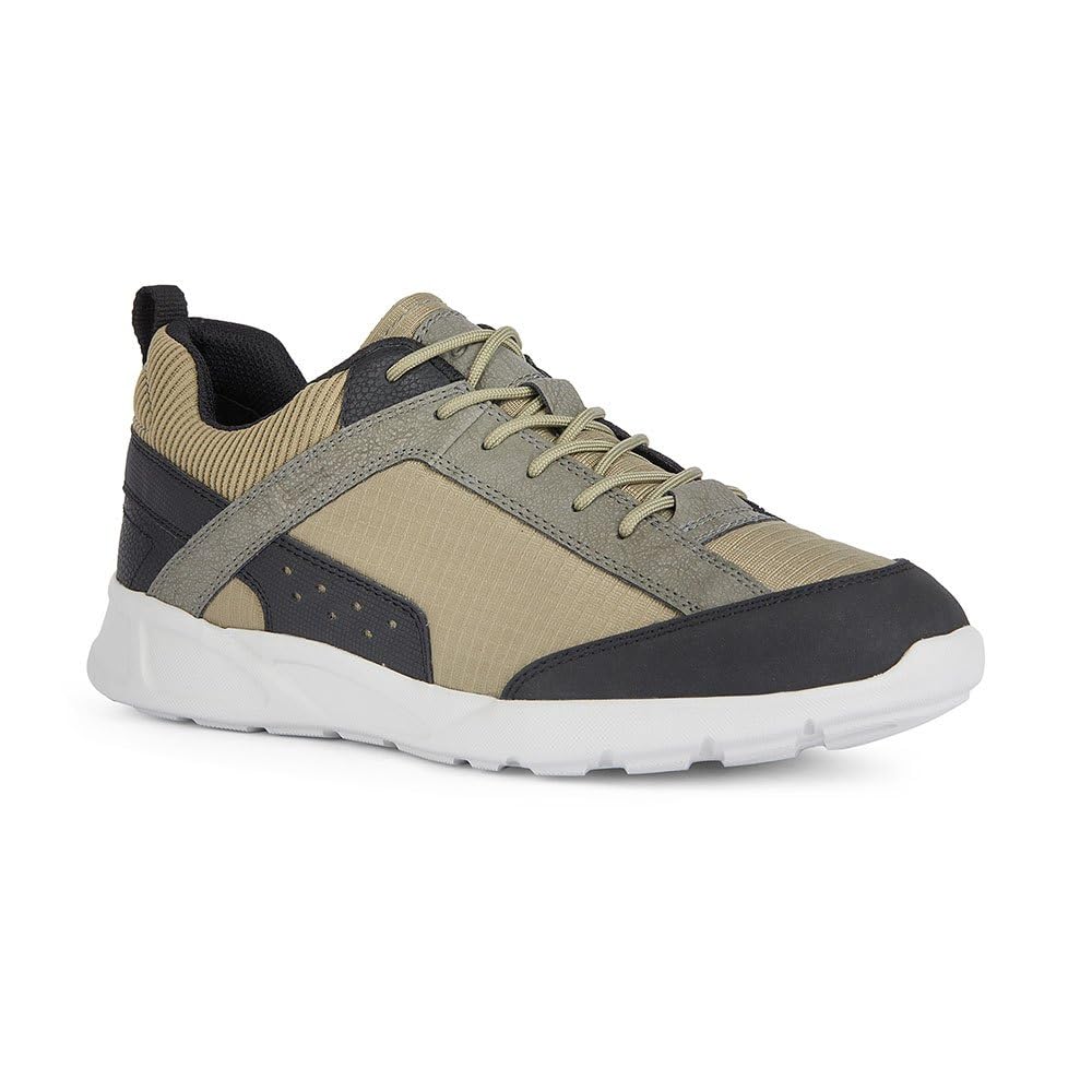 Geox Men's U Sanzio C Trainers, Sage Black, 9 UK