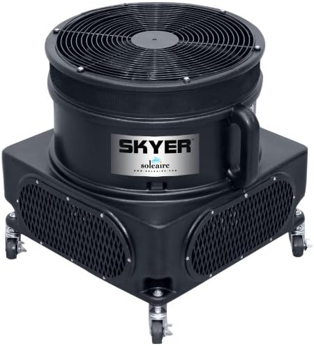 SK-101B 1-HP 5880-CFM 3-Speeds 18-Inch Diameter Sky Dancer and Fly Guy Tube Advertising Fan Blower, Black