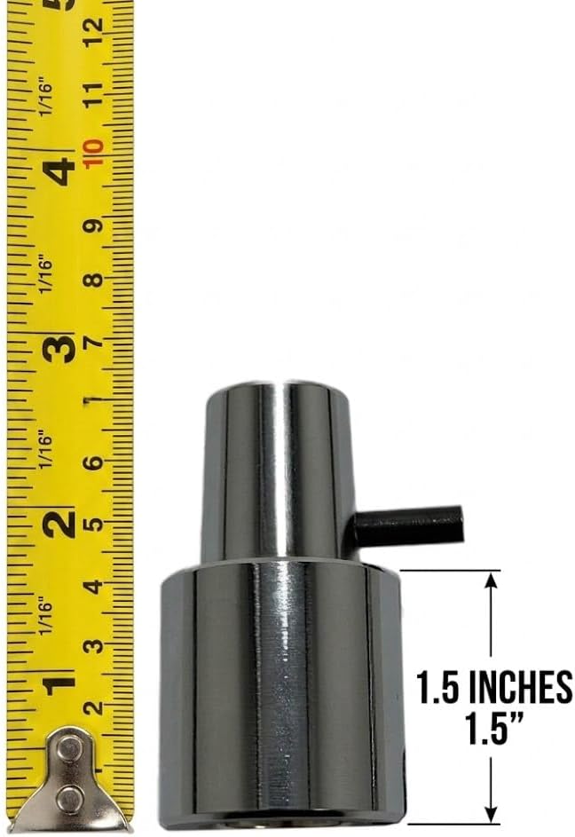 Barber and Salon Steel Chair Height Extender, for Standard Hydraulic Pump Posts, Easy Install, Maintenance-Free (1.5 Inch Extension)