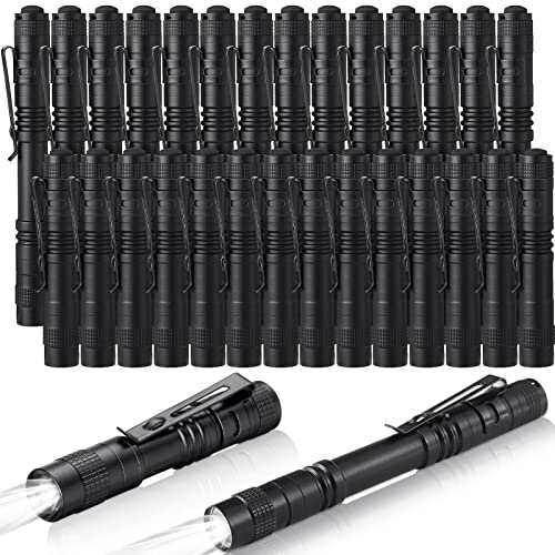 Lampe de poche LED compacte anti-panne de courant lot de 30 mini torches avec clip