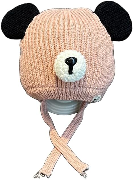 Classic Winter Hat,Thermal Hats,Winter Hats,Kids Winter Hat Children's Hats Autumn and Winter Warm Pullover Knitted Hats for Boys and Girls, Ear Protection Woolen Hats for Children Aged 1-6 (Color :