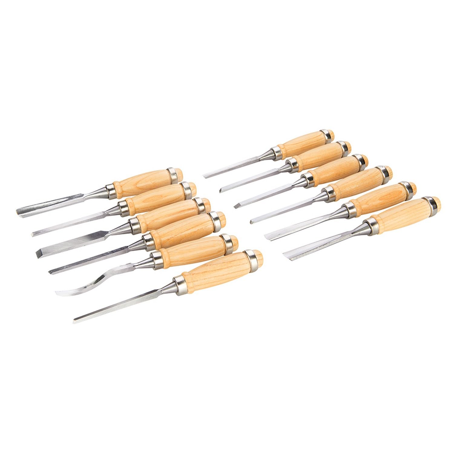 Silverline Tools 250241 Gubias para Tallar, 200 mm Longitud, 12 Piezas