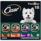 CESAR Adult Wet Dog Food Classic Loaf in Sauce Poultry Variety Pack,. Easy Peel Trays with Real Chicken, Turkey or Duck, 3.5 Ounce (Pack of 24)
