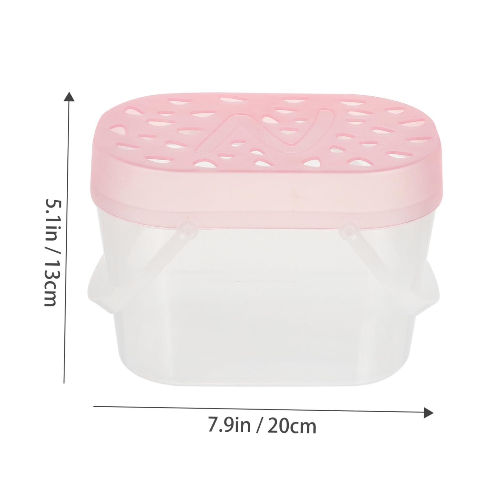 HOLIDYOYO Pp Material Pet Cages 2pcs Reptile Hamster Carrying Boxes Drop- Design Easy to Carry Practical