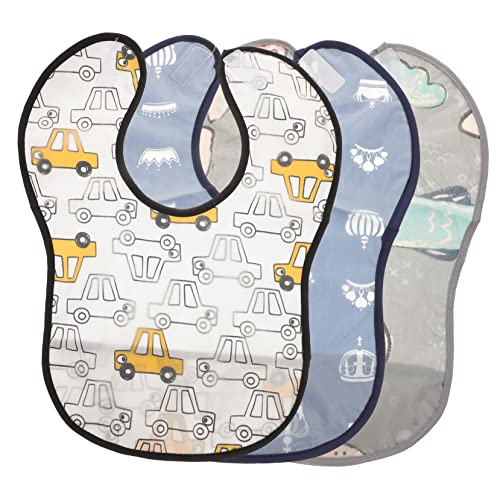 Kisangel 3 Piezas Babero Impermeable Comiendo Baberos Absorbentes Recién Nacido Baberos Para Recién Nacidos Baberos De Comida Para Bebés Baberos Bebe Babero Recién Nacido Algodón