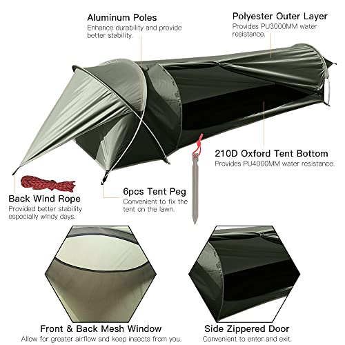 Carpa ultraligera impermeable para una persona miniatura 4