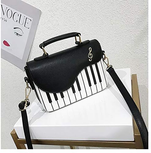 Piano Purse Guitar Shaped Bag Unusual Music Handbags Cute Messenger Clock Kawaii House for Women - Image 4
