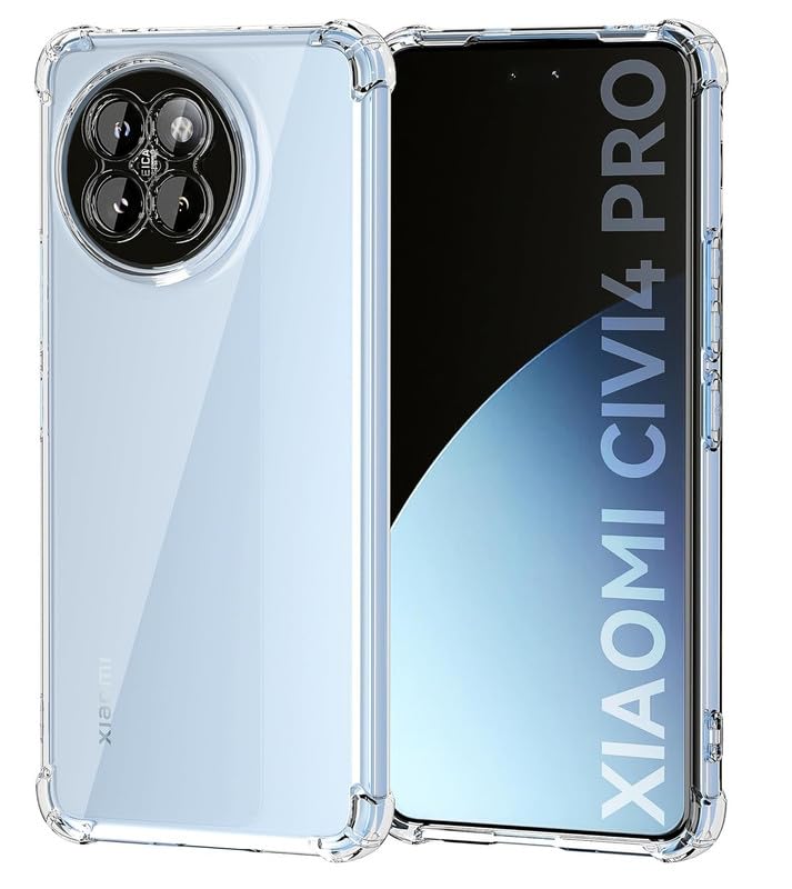 PrimeLike Shockproof Bumper Ultra Clear Slim Anti-Slip Grip Soft Flexible Back Cover for Xiaomi 14 Civi 5G (Transparent) (B0DBM29PF4) Amazon Price History, Amazon Price Tracker