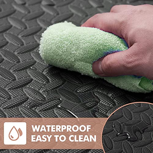 Kangler Puzzle Exercise Mat, 20 Tiles Foam Interlocking Exercise Mats - Floor Tiles For Gym Equipment And Cushion For Workouts #TOP3