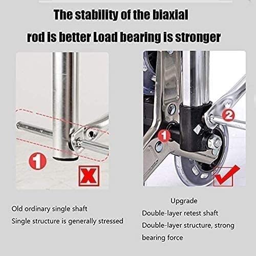 Einkaufstrolley Faltbarer Einkaufswagen Einkaufstrolley, Zusammenklappbarer, Leichter, Treppensteigender Einkaufswagen… – Bild 6