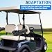 HECASA Universal Golf Cart Rear Seat Arm Rest with Cup Drink Holders Set Compatible with EZGO Club Car Golf Cart Yamaha Pair No Drilling Required Black