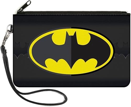 Buckle-Down Buckle-Down Cartera con cremallera Batman accesorio grande, Batman, 8 x 5 pulgadas