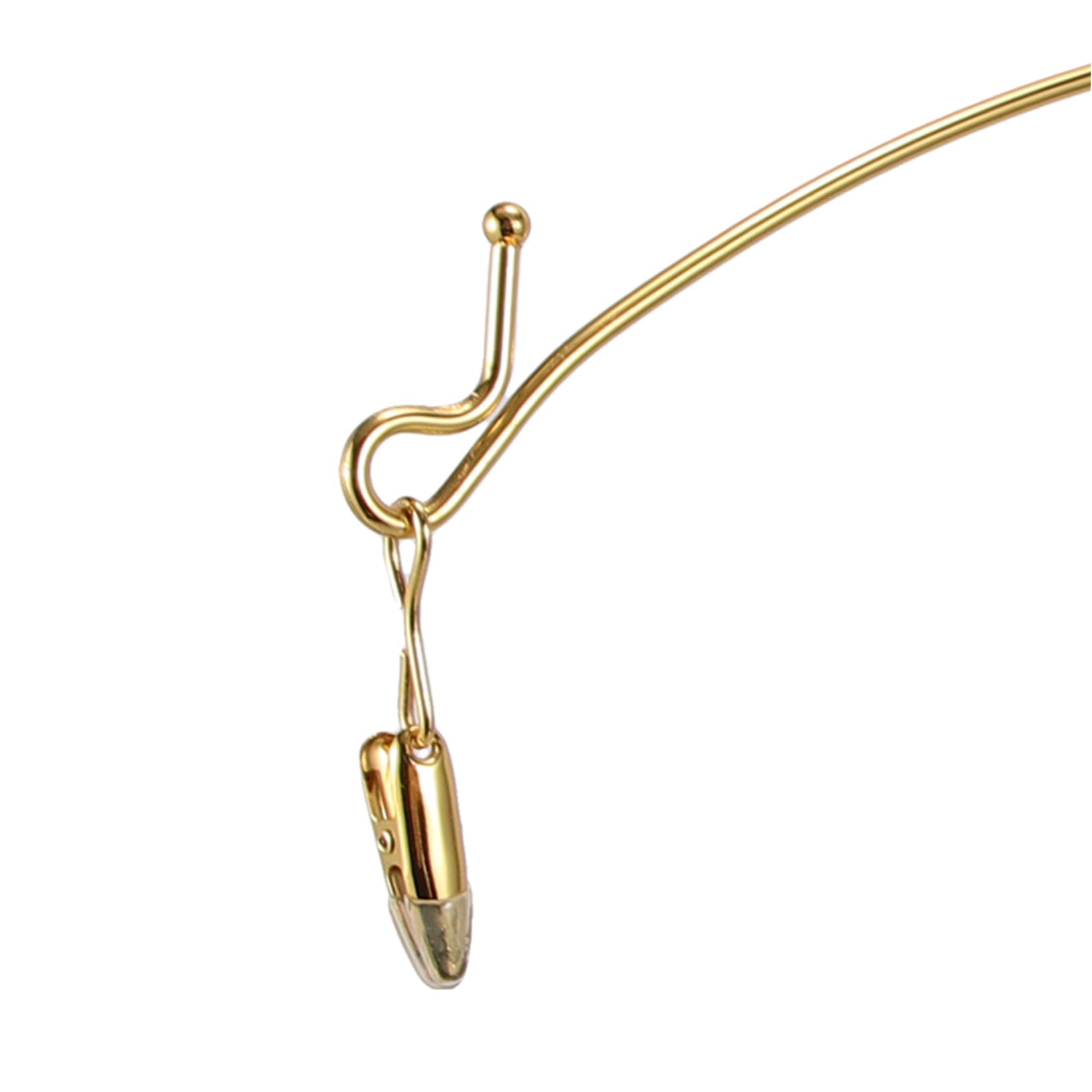 Alipis Grucce Appendiabiti Salvaspazio in Metallo Oro Pinze, Antiscivolo e Resistenti, 10 Pezzi per Reggiseni e Pantaloni, Uso Interno ed Esterno
