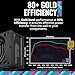 Cooler Master V850 Gold ATX3.0 Full Modular Power Supply, 850W, 80+ Gold, 90-Degree 12VHPWR PCIe 5.0 Connector, SFX-to-ATX Bracket, Silent Fan, 10 Year Warranty