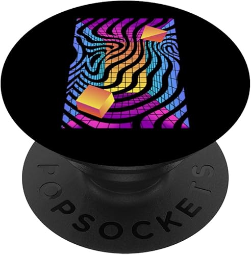 Synthwave Sintetizador Sintetizador Dj Music Festival Retro 80s PopSockets intercambiables PopGrip