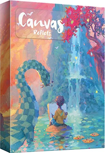 Novalis Canvas - Reflets - French Version Board Game, Artistic Strategy, Mirror Cards, All Audiences