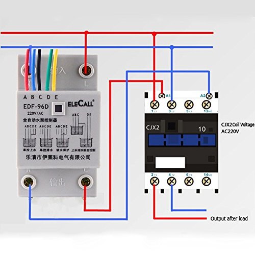 MASUNN Df96D Ac220V 5A Rail Din Commutateur À Flotteur Régulateur De Niveau d'eau Automatique avec 3 Sondes