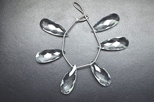 Quartz cristal briolette poire facettée pour création bijoux haut de gamme