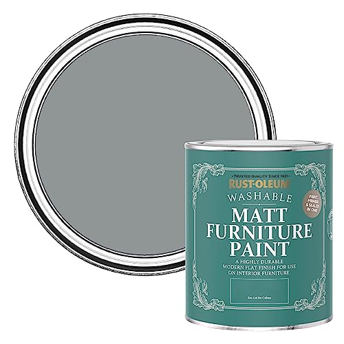 Rust-Oleum Mid Grey Furniture Paint in Matt Finish - Mid-Anthracite 750ml