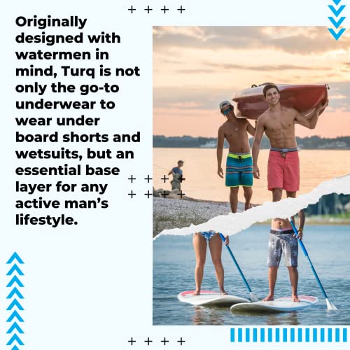 Turq OG Mens Underwear Boxer Brief | Chafe Free, Moisture Wicking, Athletic & Swimming Underwear for Men w/Freestyle Fit3